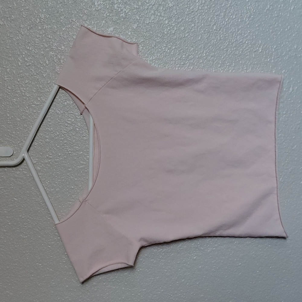 John Galt Pale Pink Rin Off Shoulder Top